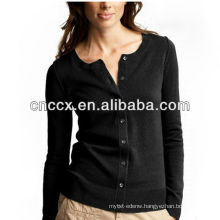 13STC5490 ladies long sleeve black cardigan sweater